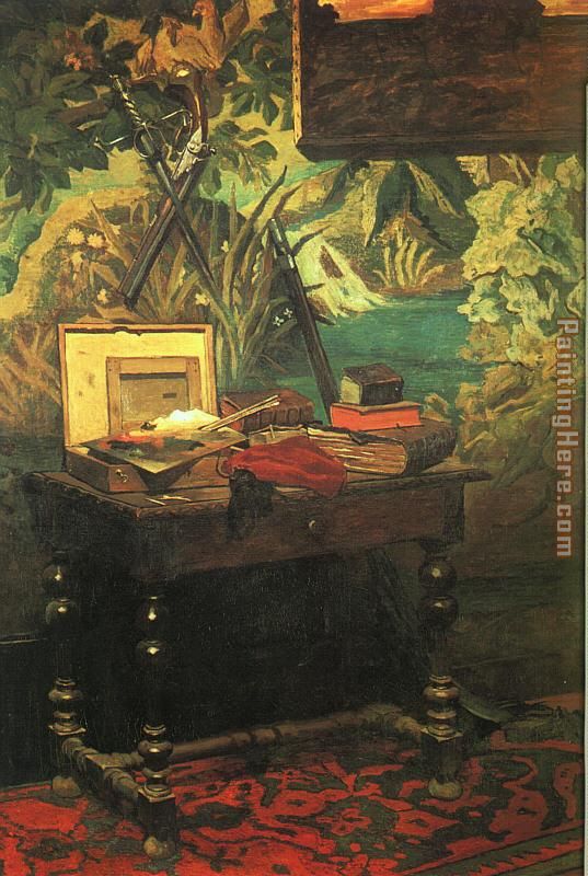 A Corner of the Studio painting - Claude Monet A Corner of the Studio art painting